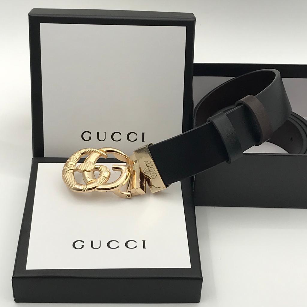Gucci Double GG Designer belt - Silver, Grey, Gold - y3ntor